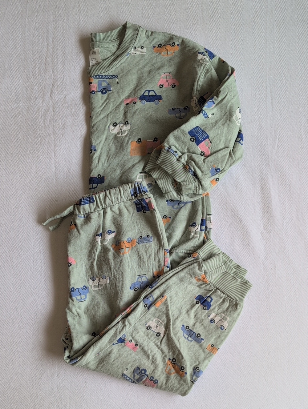 H&M Boys 4T Cotton Cars & Truck Sweat Set